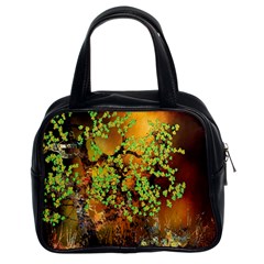 Backdrop Background Tree Abstract Classic Handbags (2 Sides)