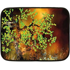 Backdrop Background Tree Abstract Fleece Blanket (mini) by Nexatart