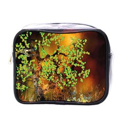 Backdrop Background Tree Abstract Mini Toiletries Bags