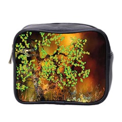 Backdrop Background Tree Abstract Mini Toiletries Bag 2-Side