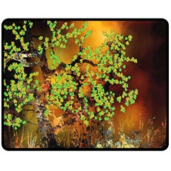 Backdrop Background Tree Abstract Fleece Blanket (medium)  by Nexatart