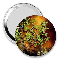 Backdrop Background Tree Abstract 3  Handbag Mirrors