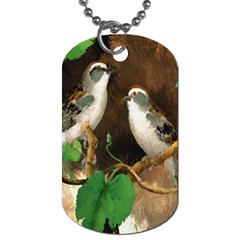 Backdrop Colorful Bird Decoration Dog Tag (one Side)