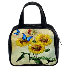 Backdrop Colorful Butterfly Classic Handbags (2 Sides) by Nexatart