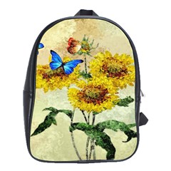 Backdrop Colorful Butterfly School Bags(large)  by Nexatart