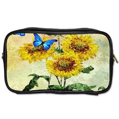 Backdrop Colorful Butterfly Toiletries Bags 2-side by Nexatart