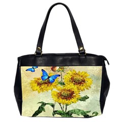 Backdrop Colorful Butterfly Office Handbags (2 Sides)  by Nexatart