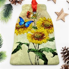 Backdrop Colorful Butterfly Bell Ornament (two Sides) by Nexatart