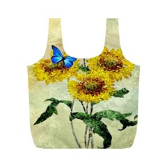 Backdrop Colorful Butterfly Full Print Recycle Bags (m)  by Nexatart