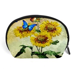 Backdrop Colorful Butterfly Accessory Pouches (large)  by Nexatart