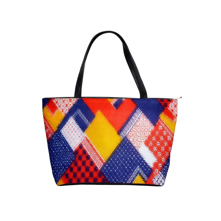 Background Fabric Multicolored Patterns Shoulder Handbags