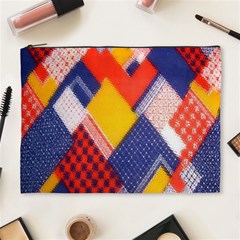 Background Fabric Multicolored Patterns Cosmetic Bag (xl) by Nexatart