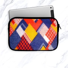 Background Fabric Multicolored Patterns Apple Ipad Mini Zipper Cases by Nexatart