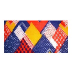 Background Fabric Multicolored Patterns Satin Wrap by Nexatart