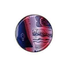 Background Fabric Patterned Blue White And Red Hat Clip Ball Marker (4 Pack) by Nexatart