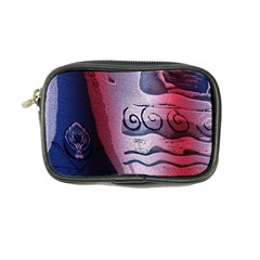 Background Fabric Patterned Blue White And Red Coin Purse by Nexatart