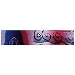 Background Fabric Patterned Blue White And Red Flano Scarf (Small) Front