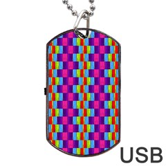 Background For Scrapbooking Or Other Patterned Wood Dog Tag Usb Flash (two Sides) by Nexatart