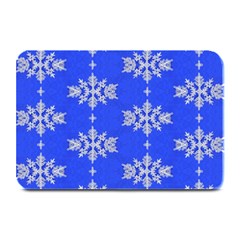 Background For Scrapbooking Or Other Snowflakes Patterns Plate Mats by Nexatart