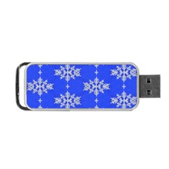 Background For Scrapbooking Or Other Snowflakes Patterns Portable Usb Flash (one Side) by Nexatart