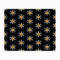 Background For Scrapbooking Or Other With Flower Patterns Small Glasses Cloth (2-side) by Nexatart