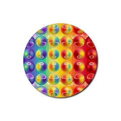 Background For Scrapbooking Or Other Rubber Coaster (round)  by Nexatart