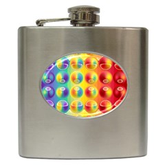 Background For Scrapbooking Or Other Hip Flask (6 Oz) by Nexatart