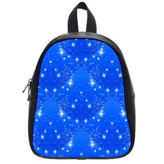 Background For Scrapbooking Or Other With Snowflakes Patterns School Bags (small)  by Nexatart