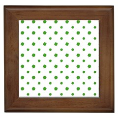 Saint Patrick Motif Pattern Framed Tiles by dflcprints