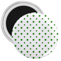 Saint Patrick Motif Pattern 3  Magnets by dflcprints