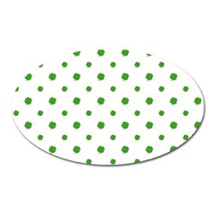 Saint Patrick Motif Pattern Oval Magnet