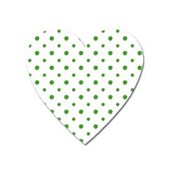 Saint Patrick Motif Pattern Heart Magnet