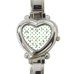 Saint Patrick Motif Pattern Heart Italian Charm Watch