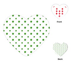 Saint Patrick Motif Pattern Playing Cards (heart)  by dflcprints