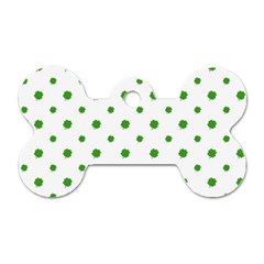 Saint Patrick Motif Pattern Dog Tag Bone (One Side)