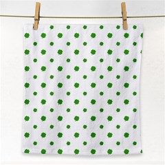 Saint Patrick Motif Pattern Face Towel by dflcprints