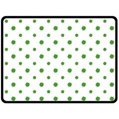 Saint Patrick Motif Pattern Fleece Blanket (Large) 