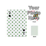 Saint Patrick Motif Pattern Playing Cards 54 (Mini)  Front - Spade2