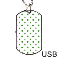 Saint Patrick Motif Pattern Dog Tag USB Flash (One Side)