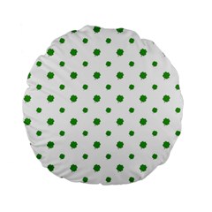 Saint Patrick Motif Pattern Standard 15  Premium Round Cushions