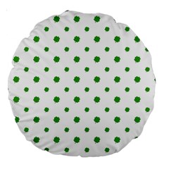 Saint Patrick Motif Pattern Large 18  Premium Round Cushions by dflcprints