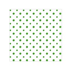 Saint Patrick Motif Pattern Small Satin Scarf (Square) 