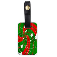 Background Abstract Christmas Luggage Tags (one Side)  by Nexatart