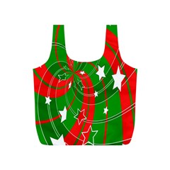 Background Abstract Christmas Full Print Recycle Bags (s) 