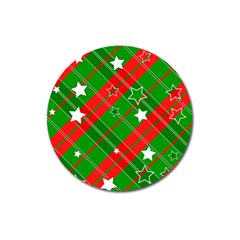 Background Abstract Christmas Magnet 3  (round) by Nexatart