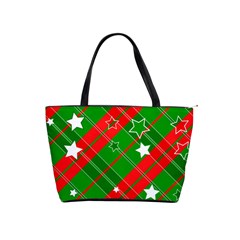 Background Abstract Christmas Shoulder Handbags by Nexatart