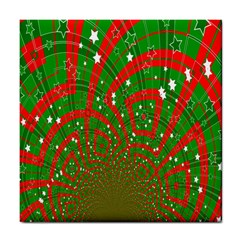 Background Abstract Christmas Pattern Tile Coasters by Nexatart