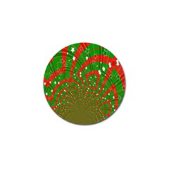 Background Abstract Christmas Pattern Golf Ball Marker by Nexatart