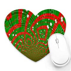 Background Abstract Christmas Pattern Heart Mousepads by Nexatart