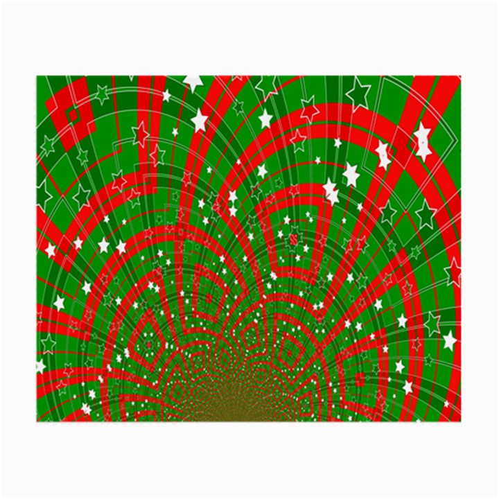 Background Abstract Christmas Pattern Small Glasses Cloth (2-Side)